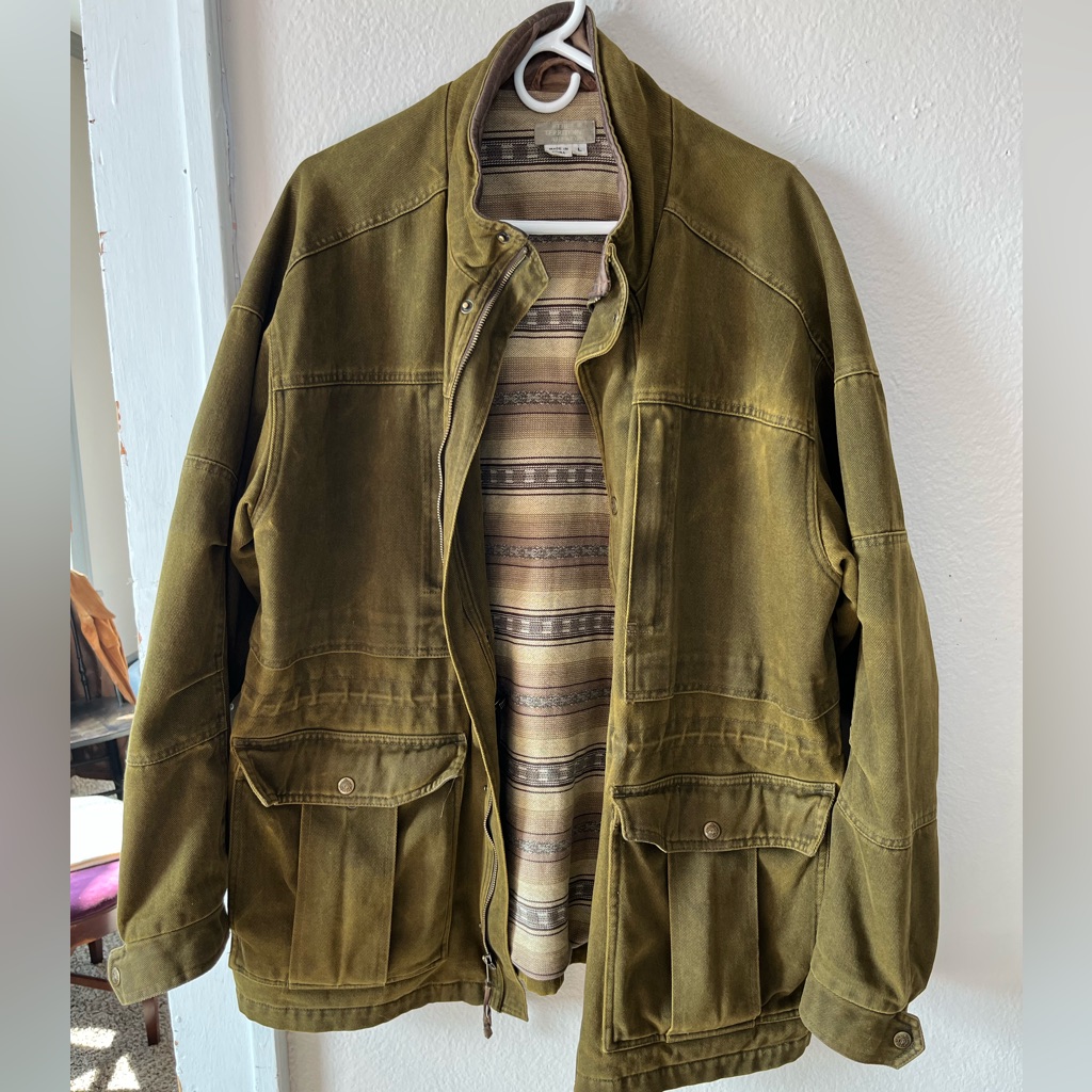 The Territory Ahead Rocky Mountain Chore Jacket Olive Leather